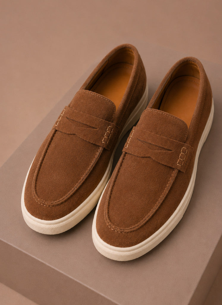 Relvane | Penny Loafers Suede-Look Slip-On
