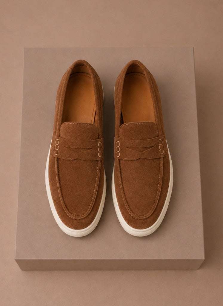 Relvane | Penny Loafers Suede-Look Slip-On