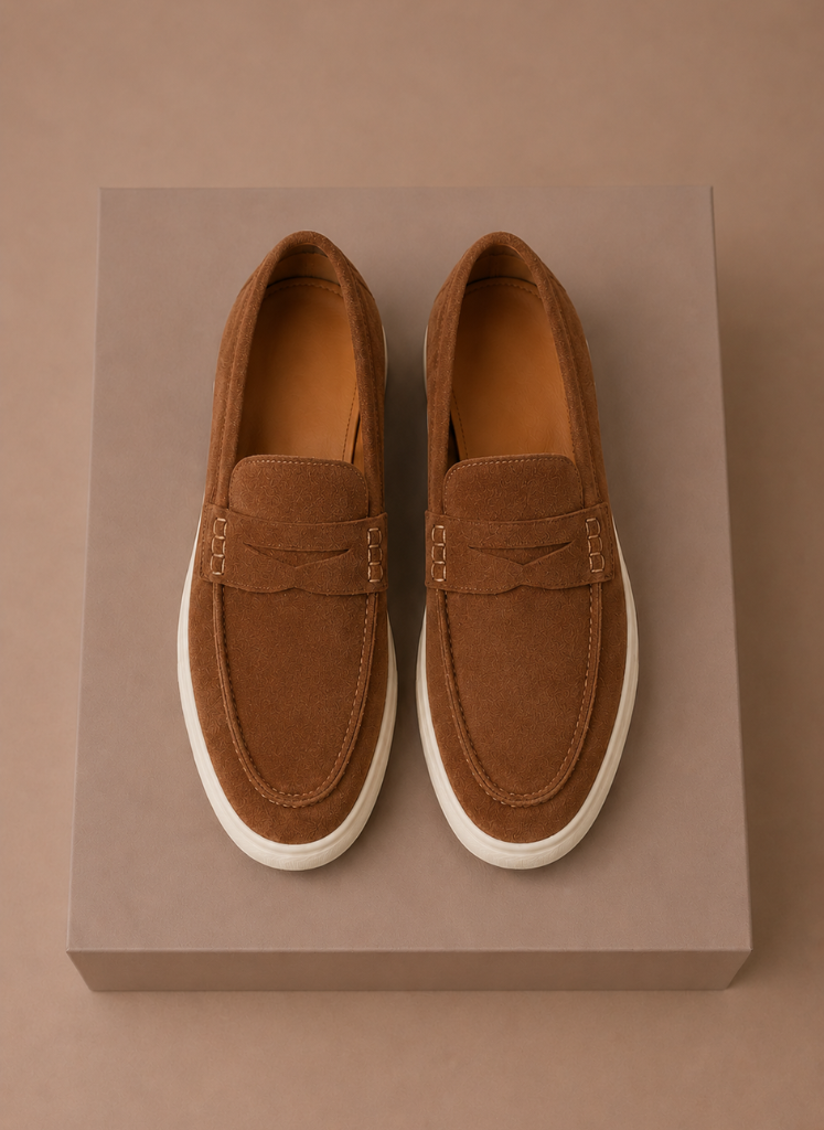 Relvane | Penny Loafers Suede-Look Slip-On
