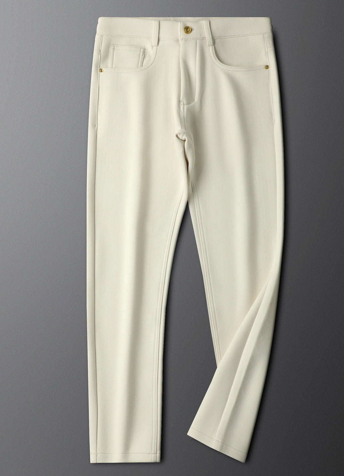 Halvex | Trouser Herringbone Tailored Tonal Crest Embroidery