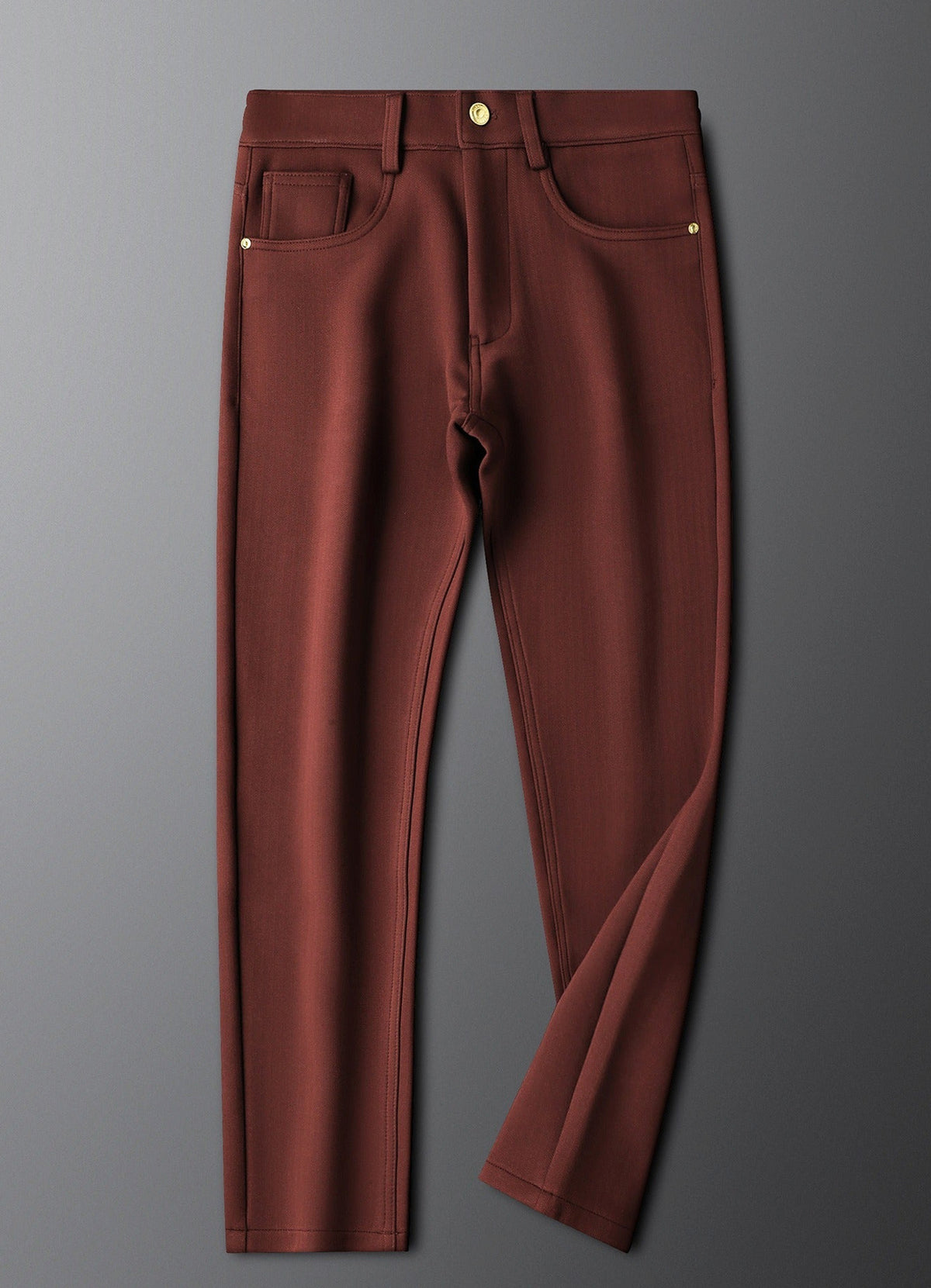 Halvex | Trouser Herringbone Tailored Tonal Crest Embroidery