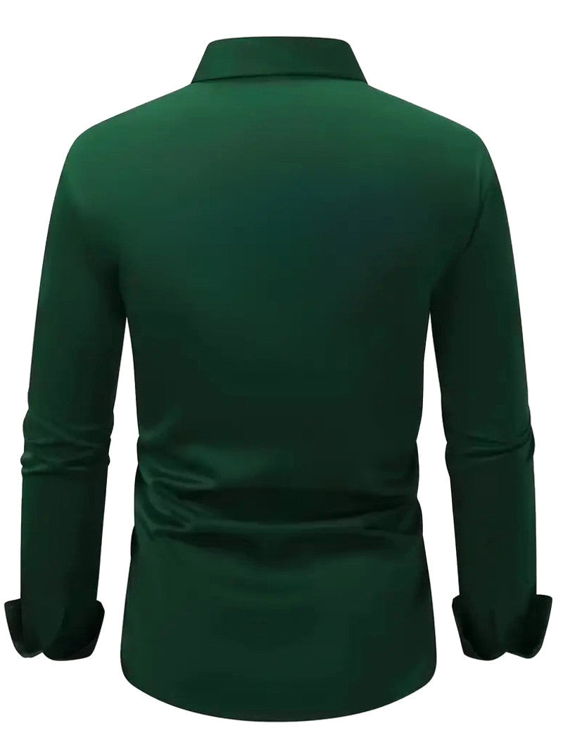 Arven | Dress Shirt Pointed Collar Long Sleeve Button-Down