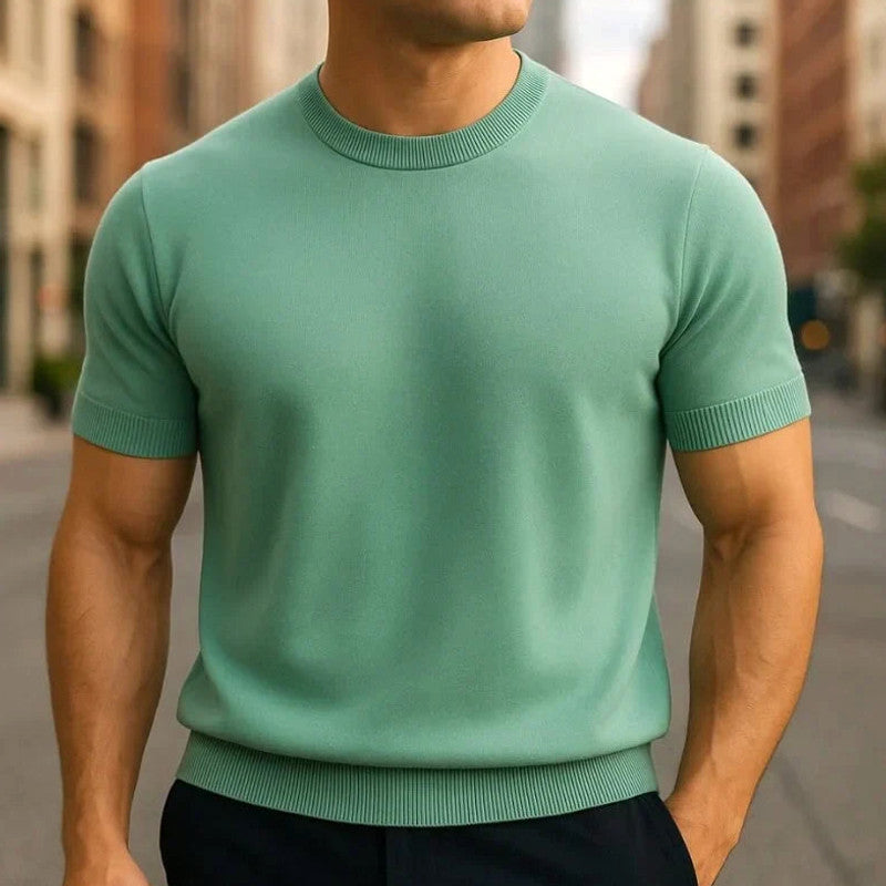 Kelson | Fit Shirt Merino Wool Blend Crew Neck Tailored Tee
