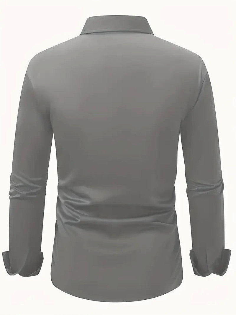 Arven | Dress Shirt Pointed Collar Long Sleeve Button-Down