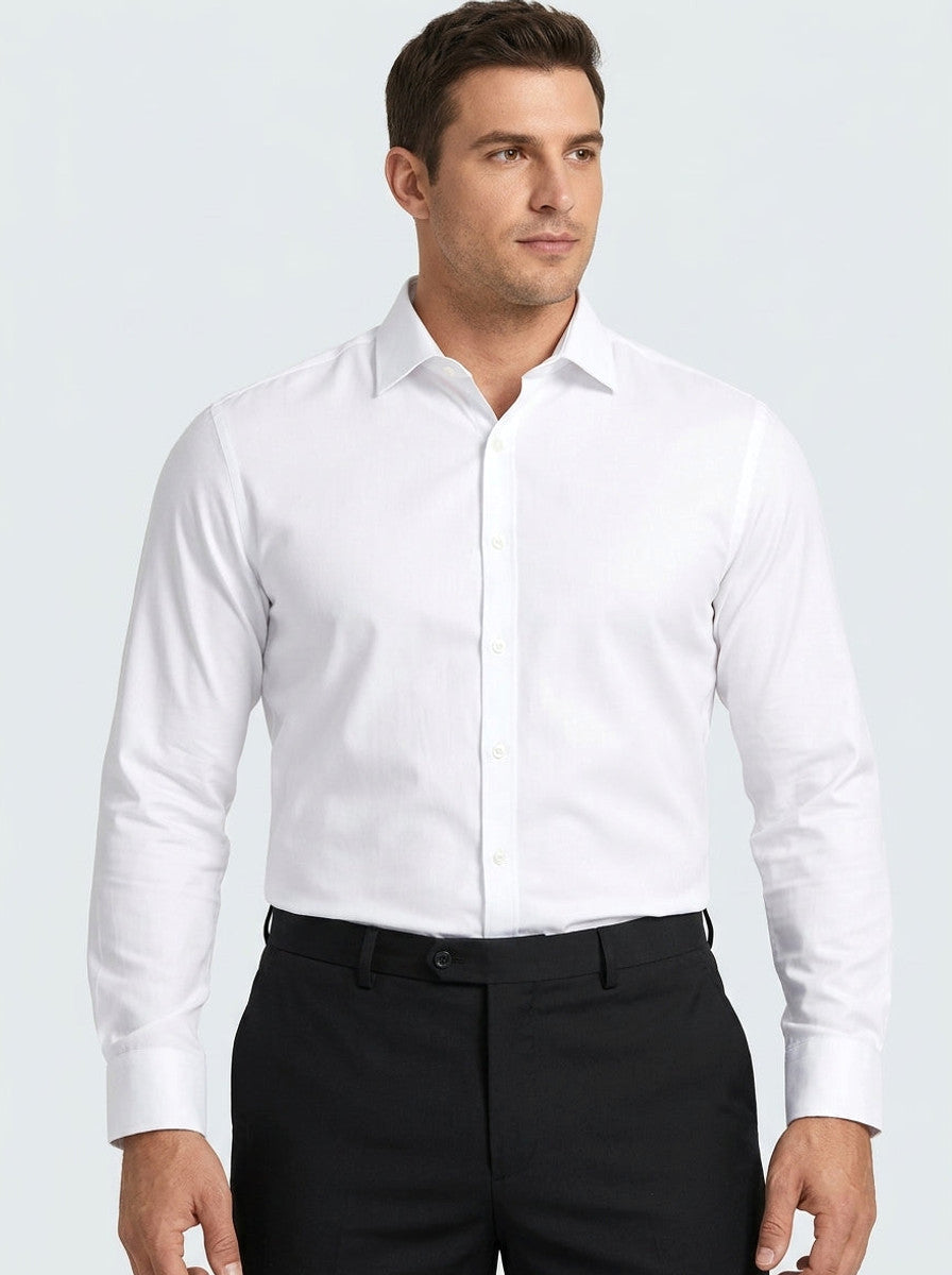 Long-sleeve dress shirt — On Model - Upper Body | Generated by Modelize
