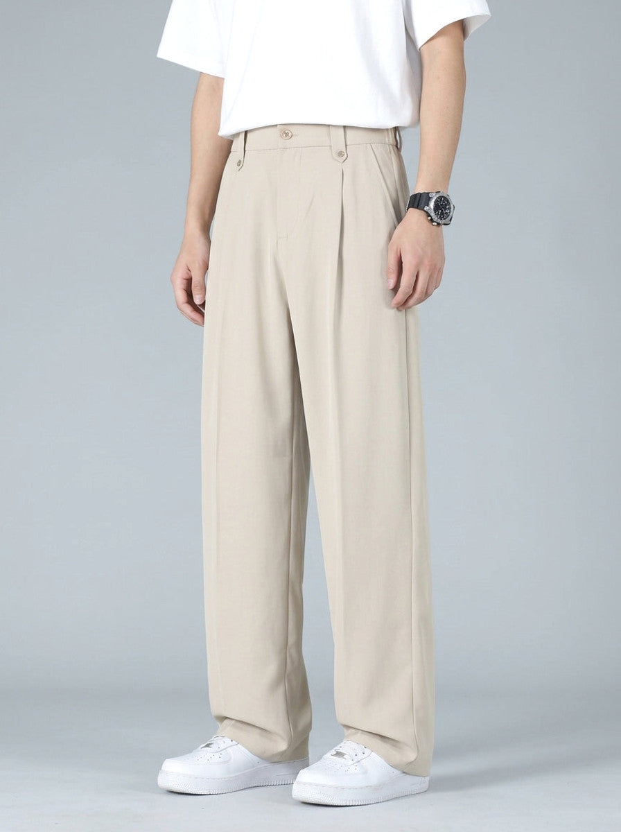 Pleated dress trousers — On Model - Lower Body | Generated by Modelize