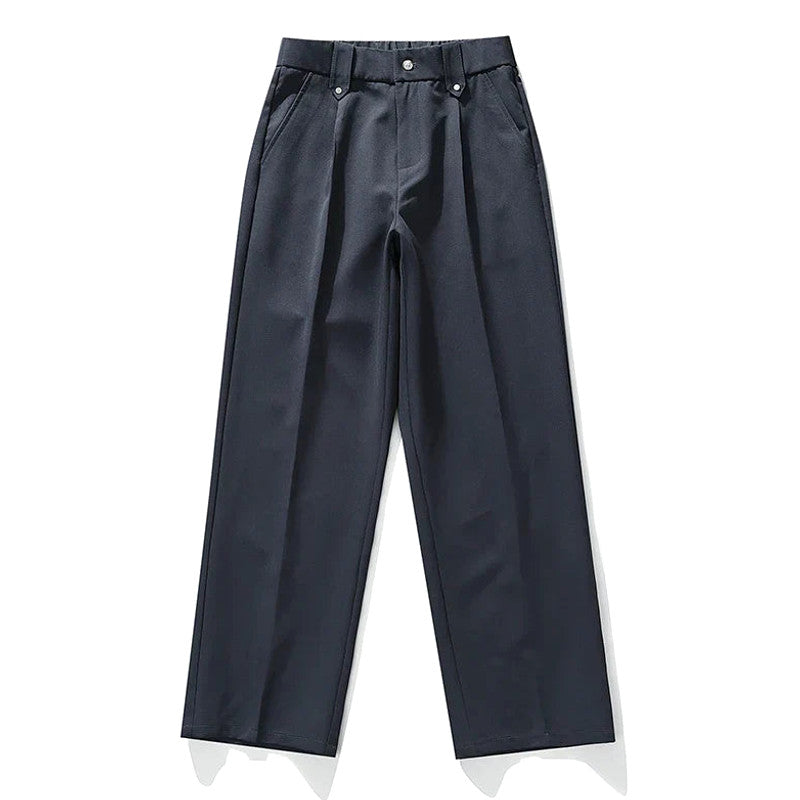 Halwick | Pleated Trouser Relaxed Fit Stretch Woven