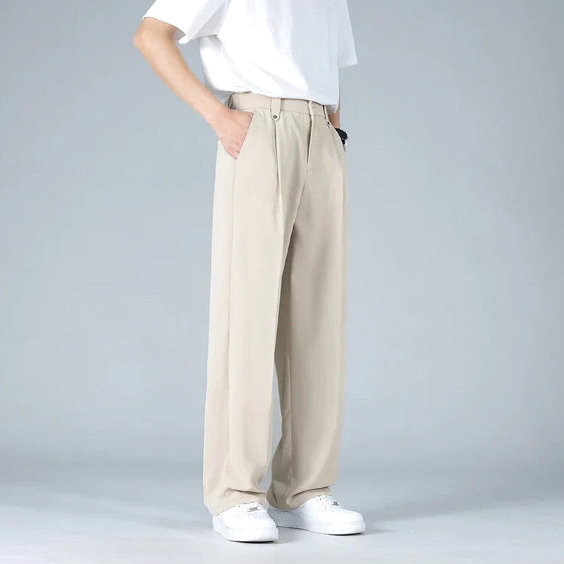 Halwick | Pleated Trouser Relaxed Fit Stretch Woven