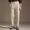 Alverstone | Dress Pants Pleated Front Cuffed Hem Khaki – Product Photo