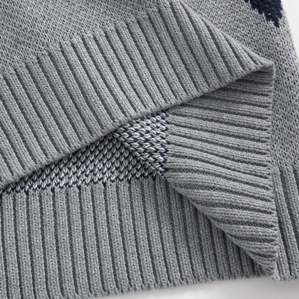 Ardleigh | Argyle Knit Jumper Structured Collar – Product Photo