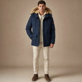 Hooded Parka Fleece Lined Navy Blue – Product Photo