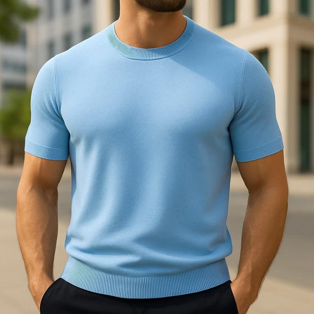 Kelson | Fit Shirt Merino Wool Blend Crew Neck Tailored Tee