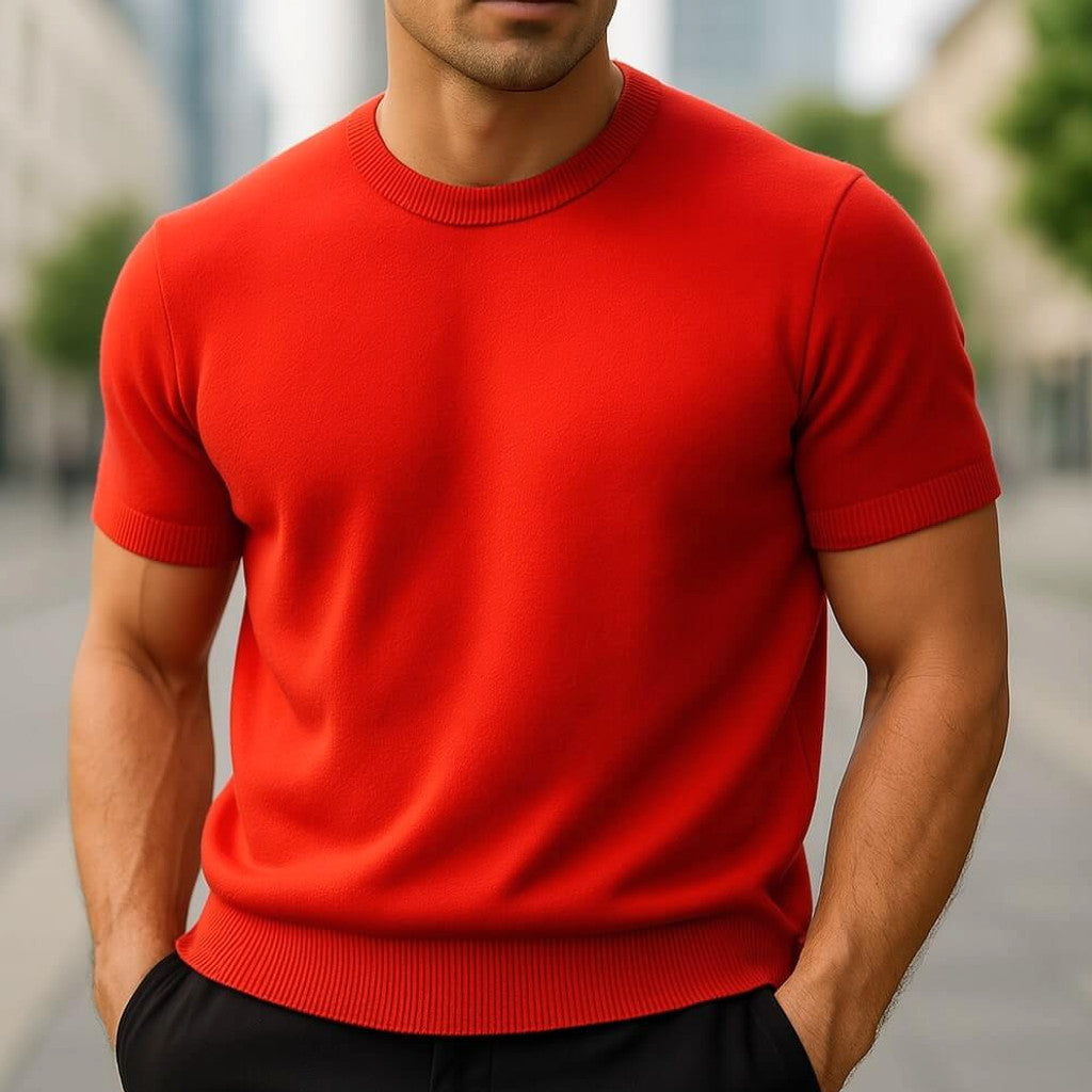 Kelson | Fit Shirt Merino Wool Blend Crew Neck Tailored Tee