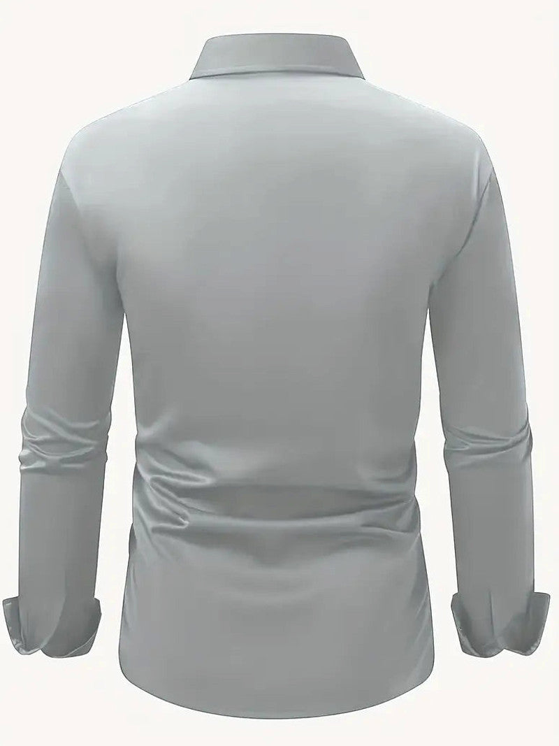 Arven | Dress Shirt Pointed Collar Long Sleeve Button-Down