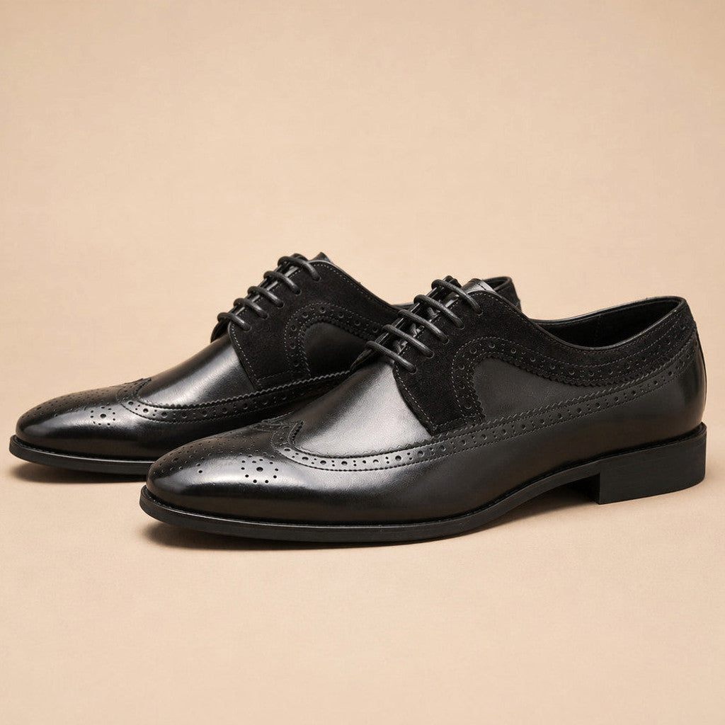 Balron | Oxford Shoes Wingtip Brogue in Black – Premium Editorial