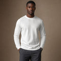 Barex | Crew Neck T-Shirt Combed Cotton White – Product Photo