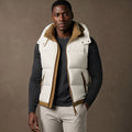 Barsex | Puffer Vest Detachable Hood Insulated White – Product Photo