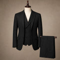 Bartox | Herringbone Waistcoat Five Button Black – Product Photo