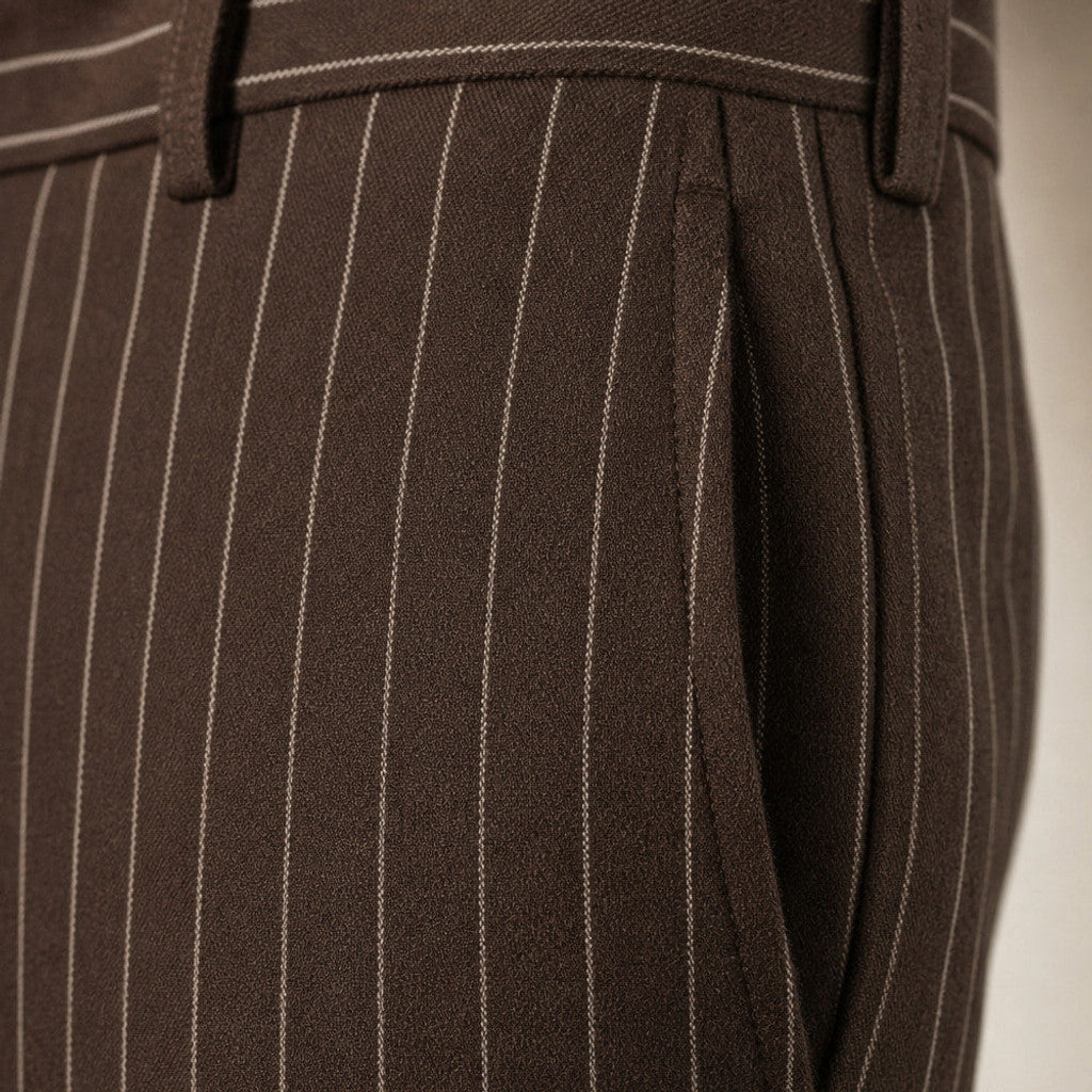 Baxel | Striped Dress Trousers Slim Fit – Product Photo