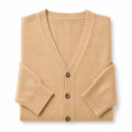 Cardigan Soft Knit Button Front Camel – Product Photo