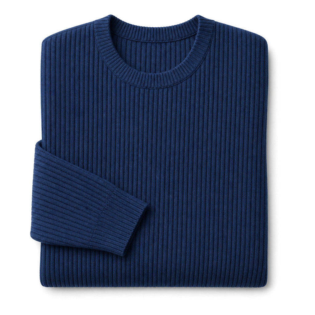 Bentley | Cardigan Ribbed Knit Slim Fit Blue – Product Photo
