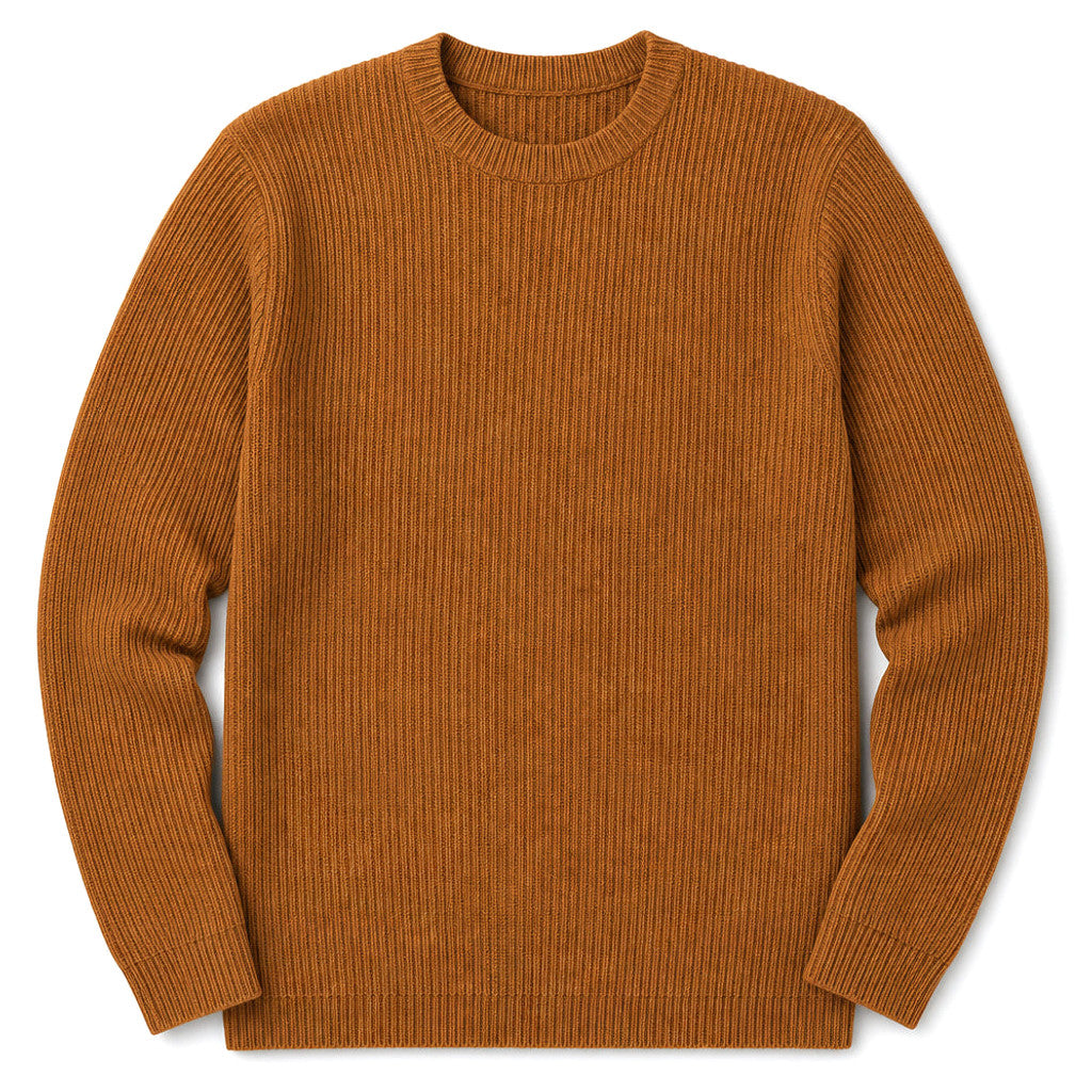 Bentley | Cardigan Ribbed Knit Slim Fit Brown – Product Photo
