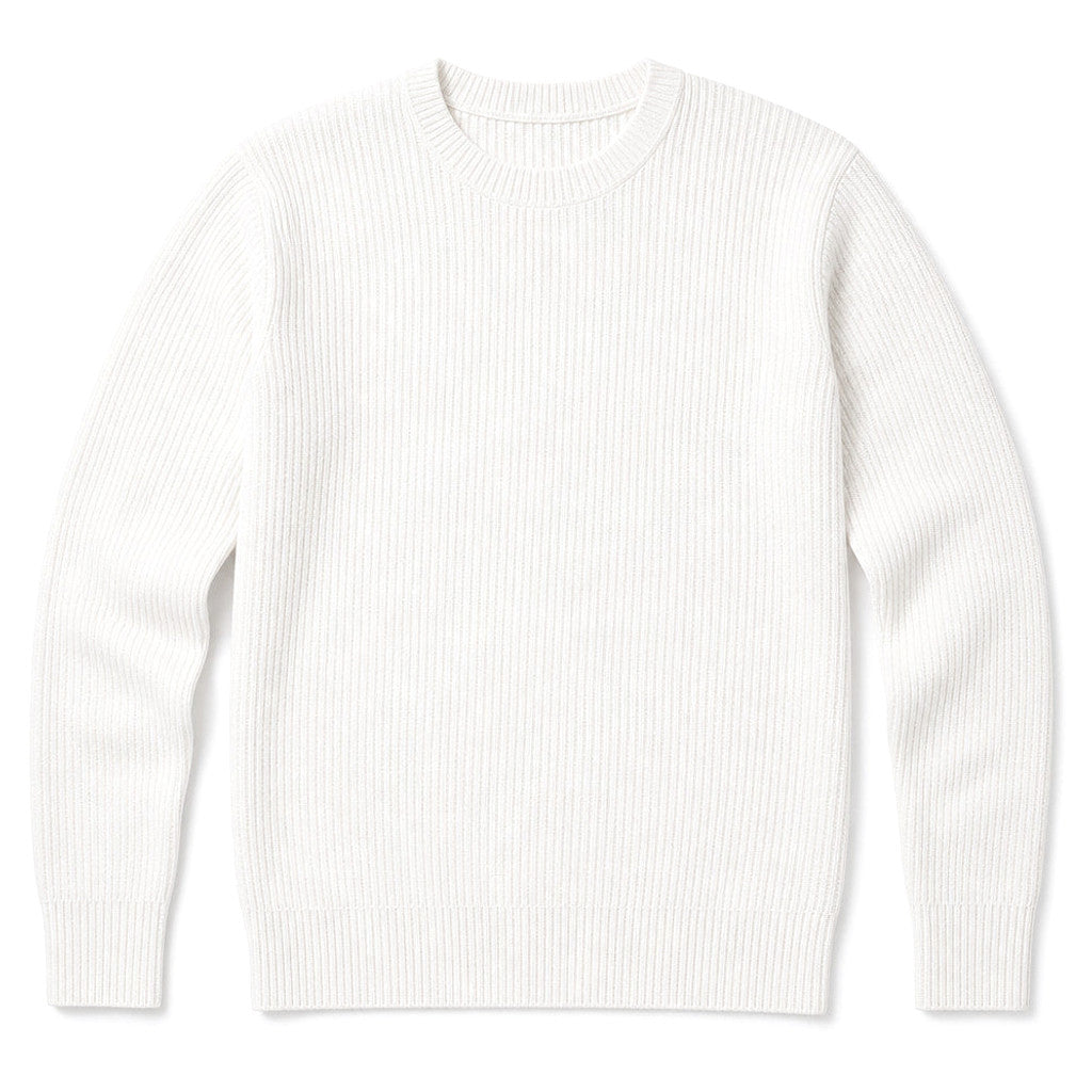 Bentley | Cardigan Ribbed Knit Slim Fit White – Product Photo