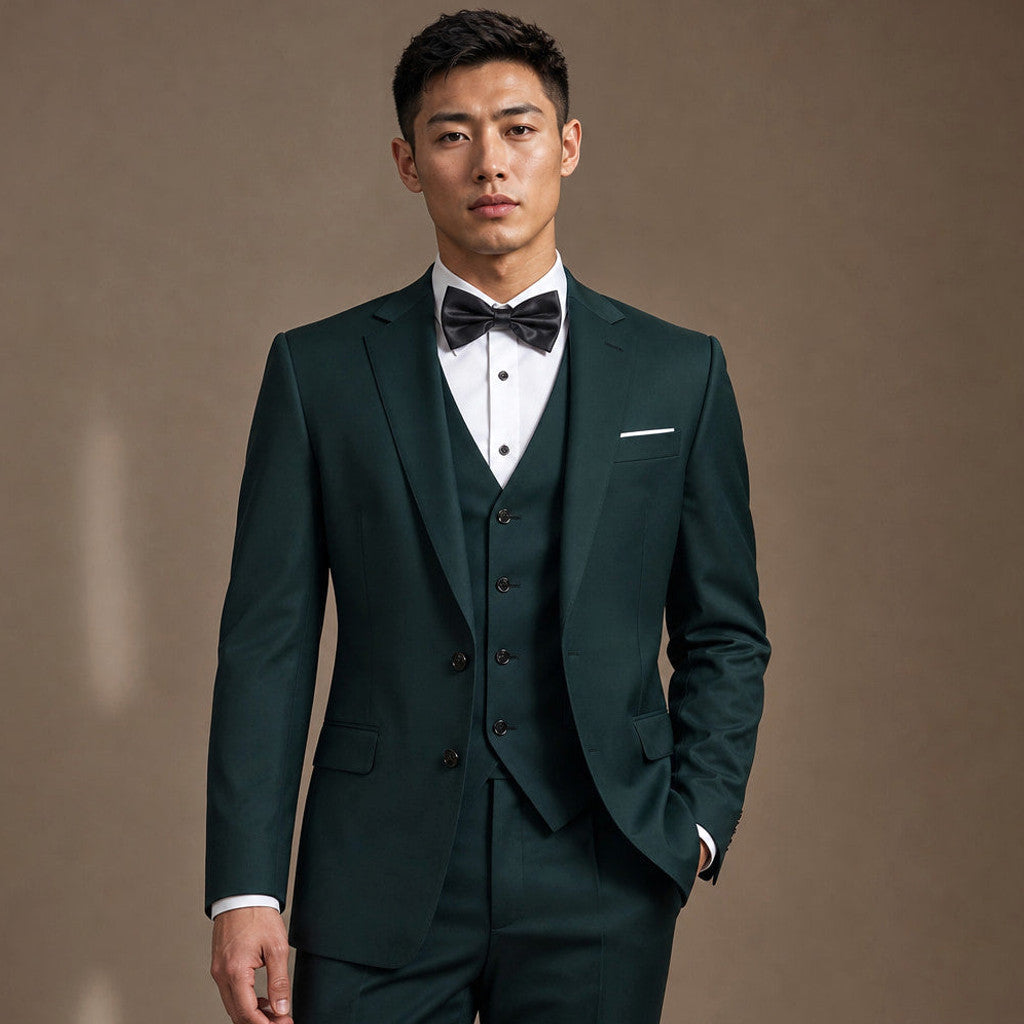 Bolner | Three Piece Suit One Button Green Green – Full Look