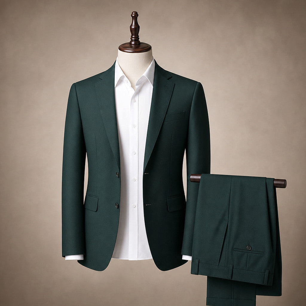 Bolner | Three Piece Suit One Button Green Green – Product Photo