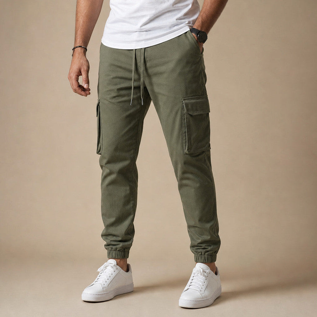 Brackley | Cargo Pants Tapered Jogger in Green – Premium Editorial
