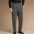Bralon | Dress Trousers Stretch Cotton Twill Grey – Product Photo