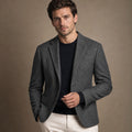 Bronor | Herringbone Blazer Regular Fit Dark Gray – Product Photo