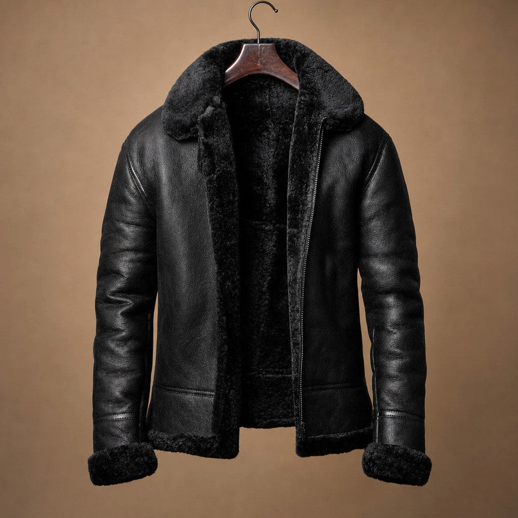 Brudon | Wax Jacket Insulated Winter Black – Product Photo