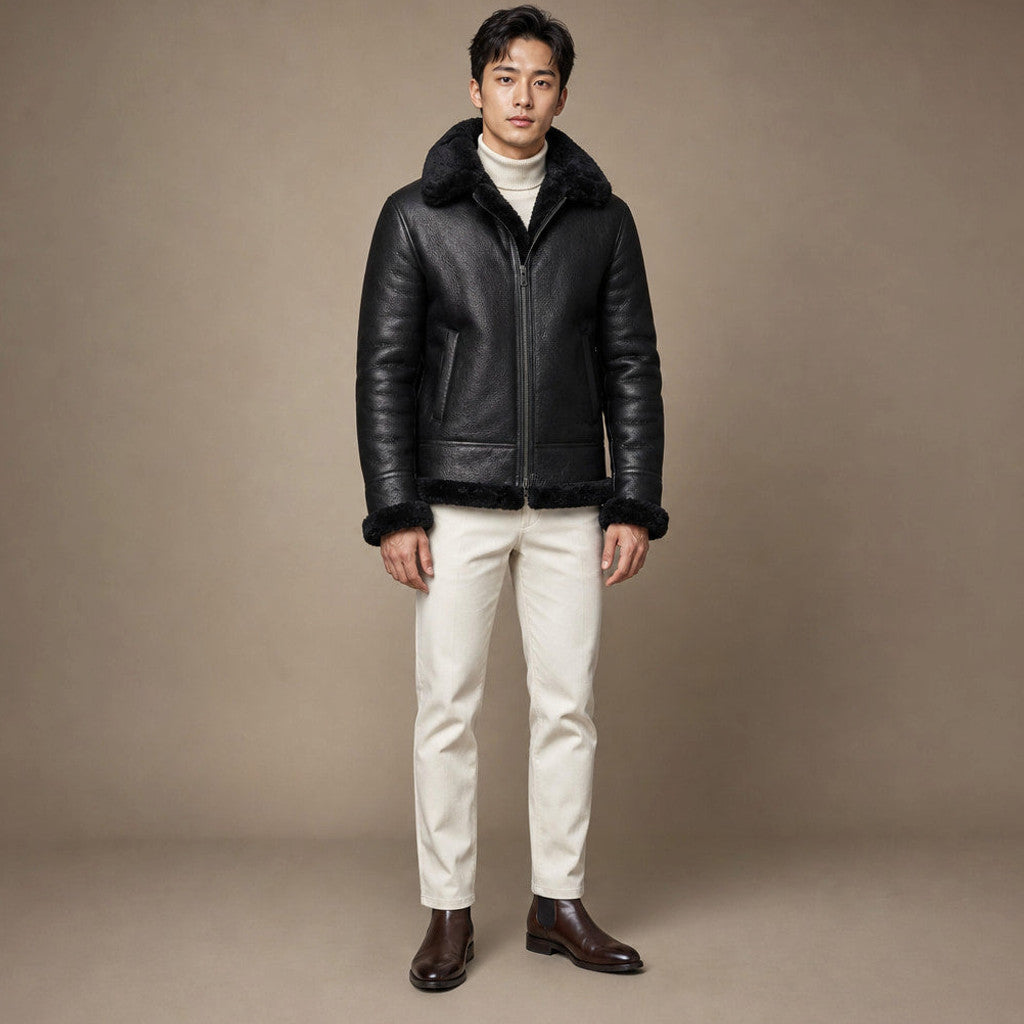 Brudon | Wax Jacket Insulated Winter in Black – Premium Editorial