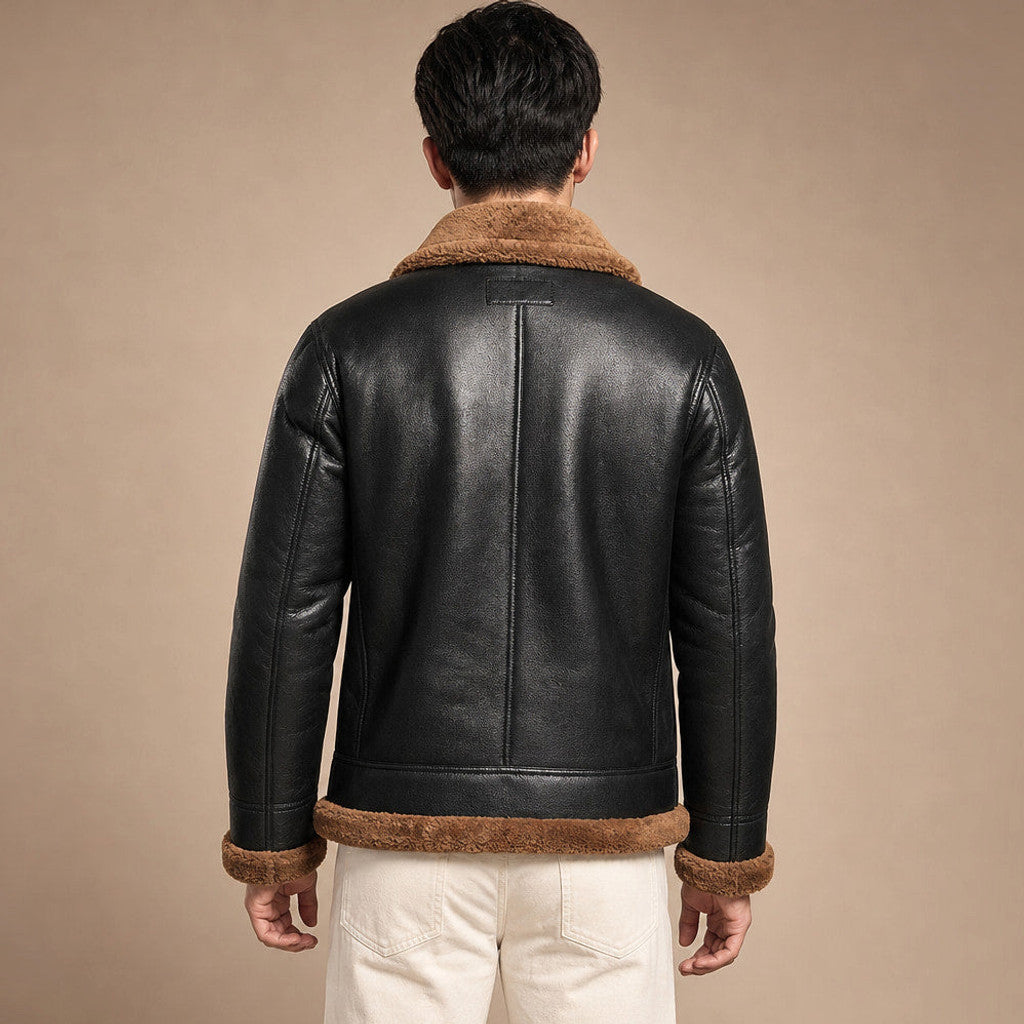 Brudon | Wax Jacket Insulated Winter Brown – Full Look