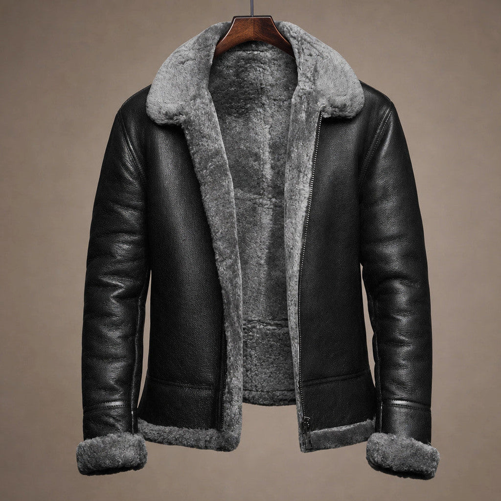 Brudon | Wax Jacket Insulated Winter Grey – Product Photo