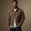 Tin Cloth Cruiser Jacket Waxed Cotton Lined Brown in Brown – Tomosino Premium Menswear