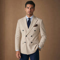 Brulon | Blazer Neapolitan Cut Half Lined Khaki – Product Photo