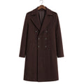 Caldmere | Double Breasted Trench Coat Wool Brown Brown – Product Photo