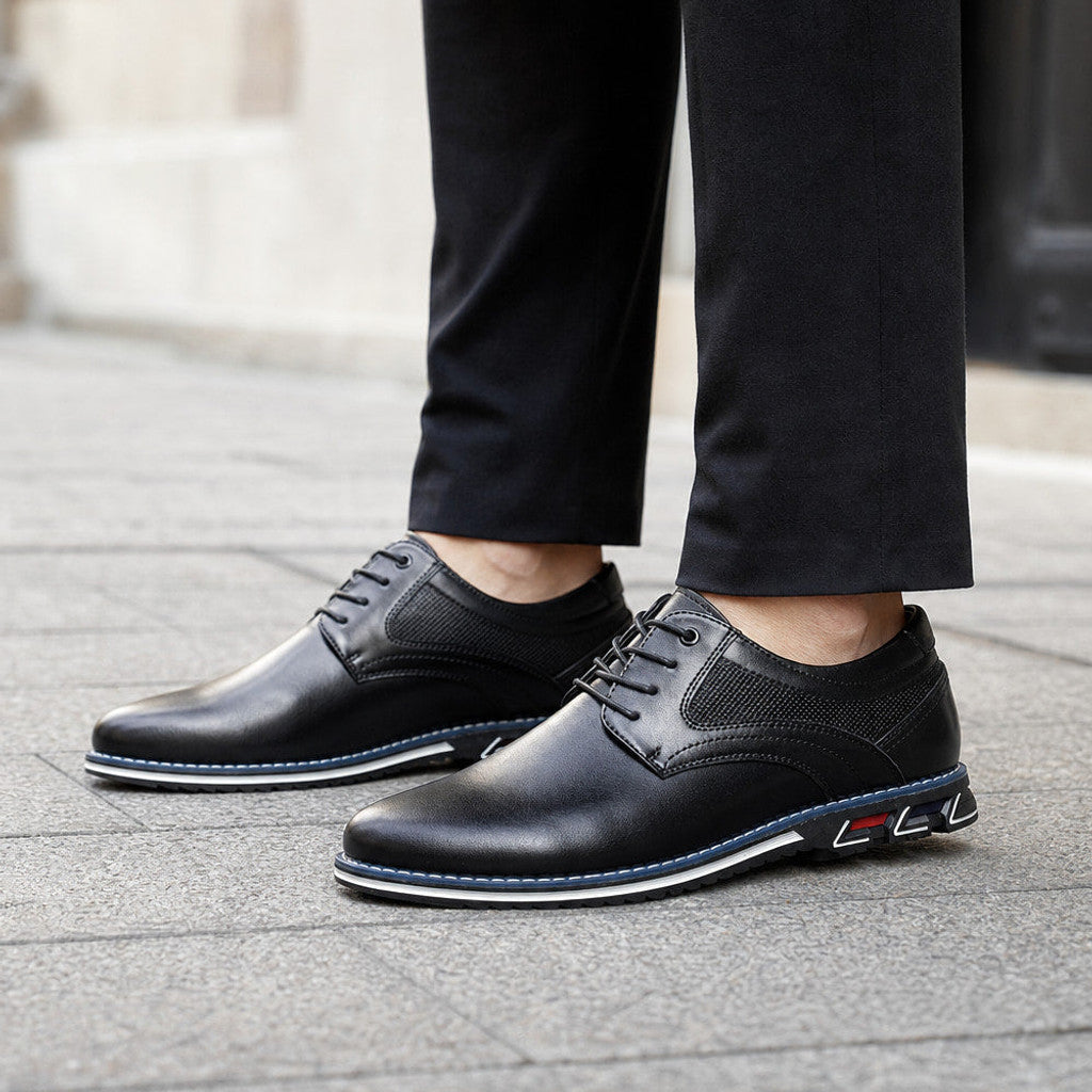 Carlton | Oxford Shoes Brogue Lace-Up in Black – Premium Editorial