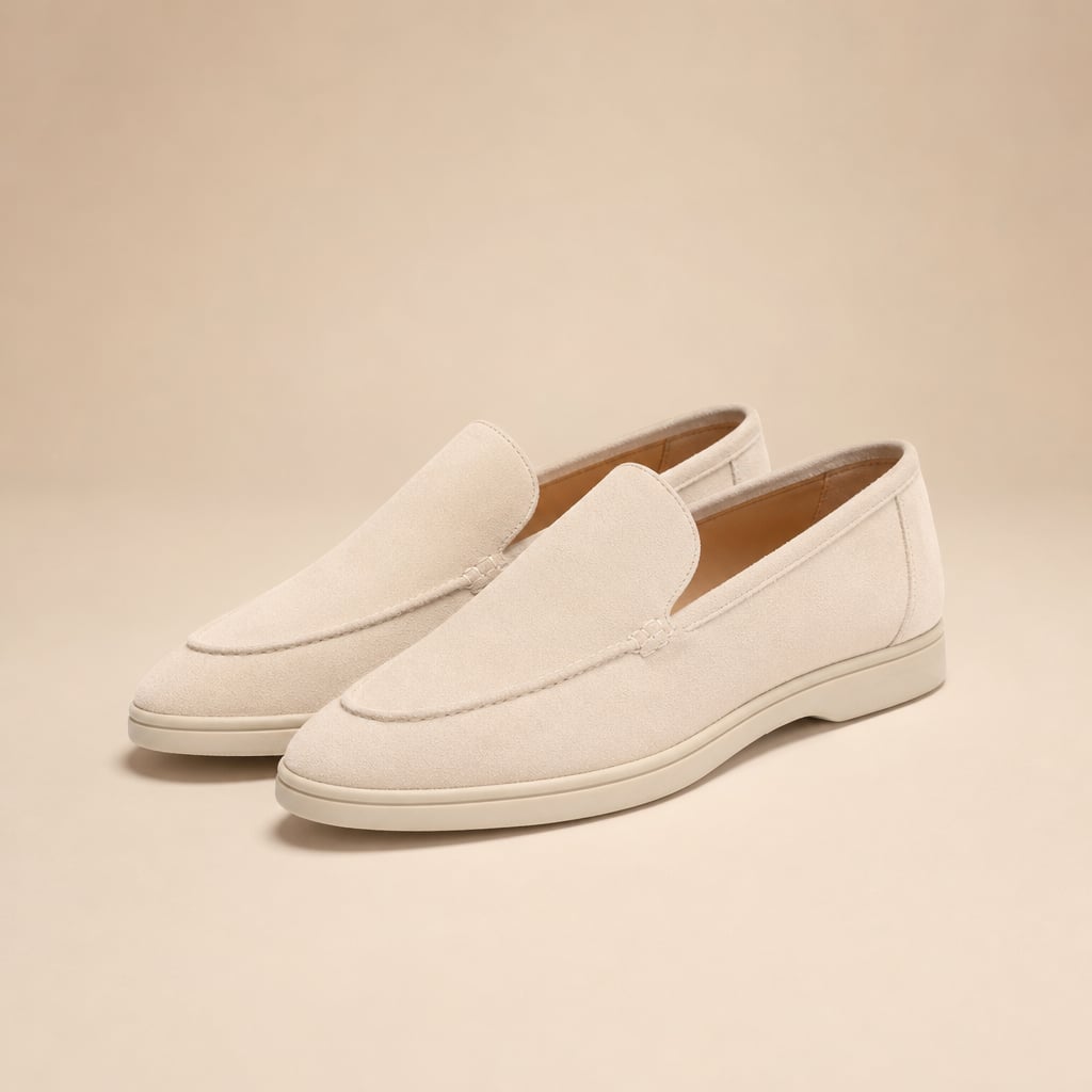 Carven | Loafers Moc-Toe Slip-On Flat Sole Beige – Product Photo