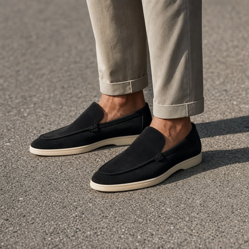 Carven | Loafers Moc-Toe Slip-On Flat Sole in Black – Tomosino Premium Menswear
