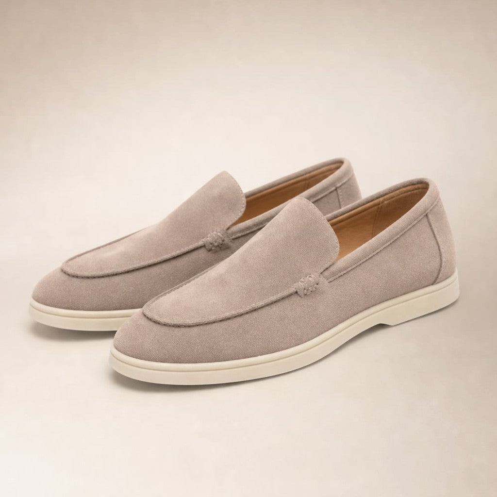 Carven | Loafers Moc-Toe Slip-On Flat Sole Khaki – Product Photo