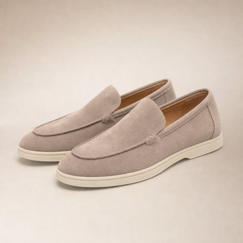 Carven | Loafers Moc-Toe Slip-On Flat Sole Khaki – Product Photo