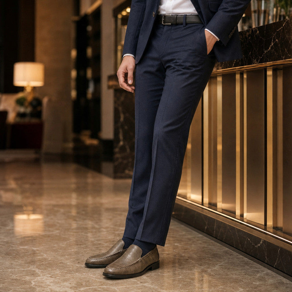 Cascon | Leather Loafer Slip On Brown – Full Look