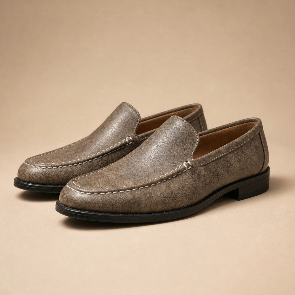 Cascon | Leather Loafer Slip On Brown – Product Photo