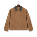 Casvon | Moleskin Coat Full Zip Brown – Product Photo