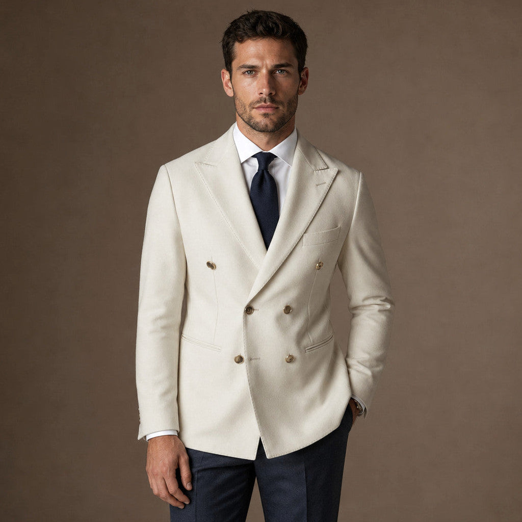 Celdex | Blazer Half Lined Tailored Fit Cream – Product Photo