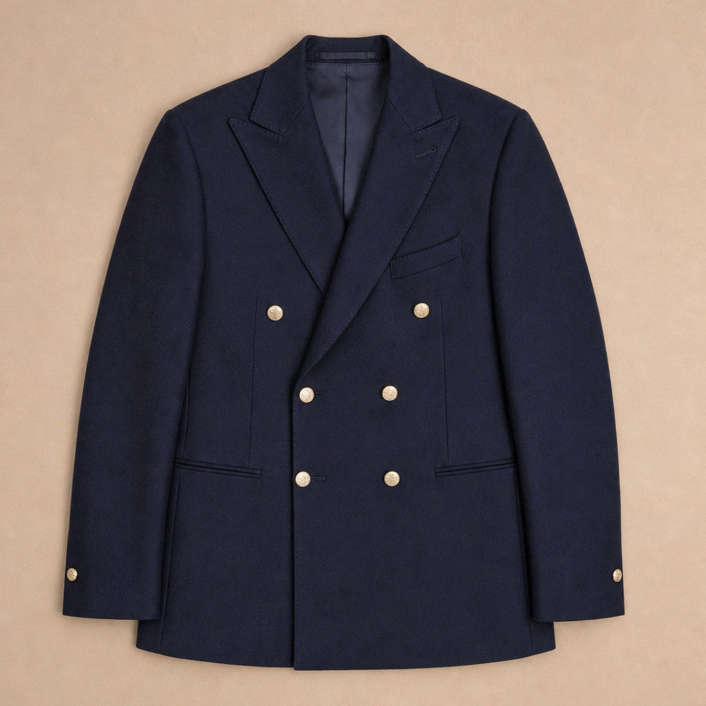 Celdex | Blazer Half Lined Tailored Fit Navy – Flat Lay Product Photo