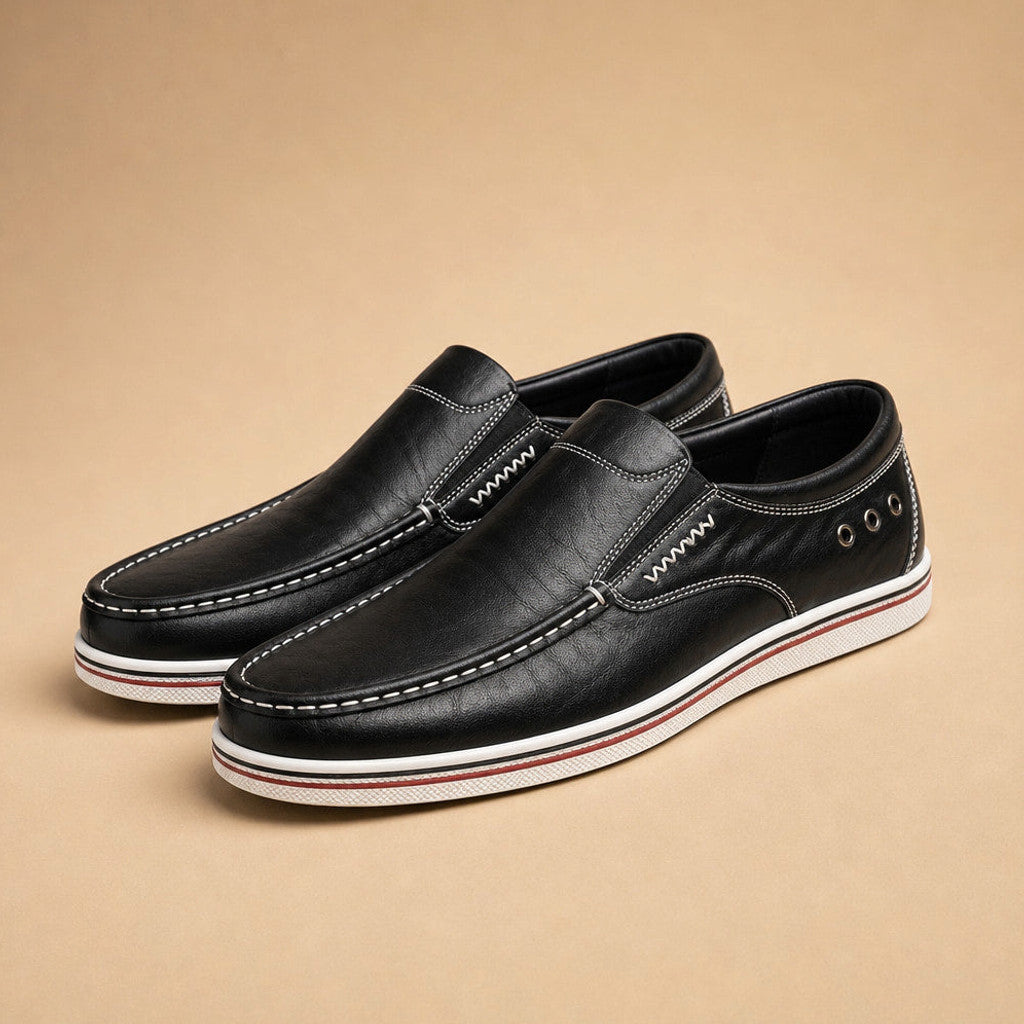 Celdox | Leather Loafer Slip On Black – Product Photo